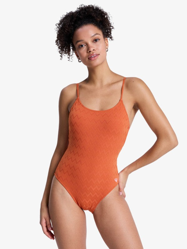 Load image into Gallery viewer, Roxy Women's Current Coolness One Piece Ginger Spice ERJX103706-NNB0
