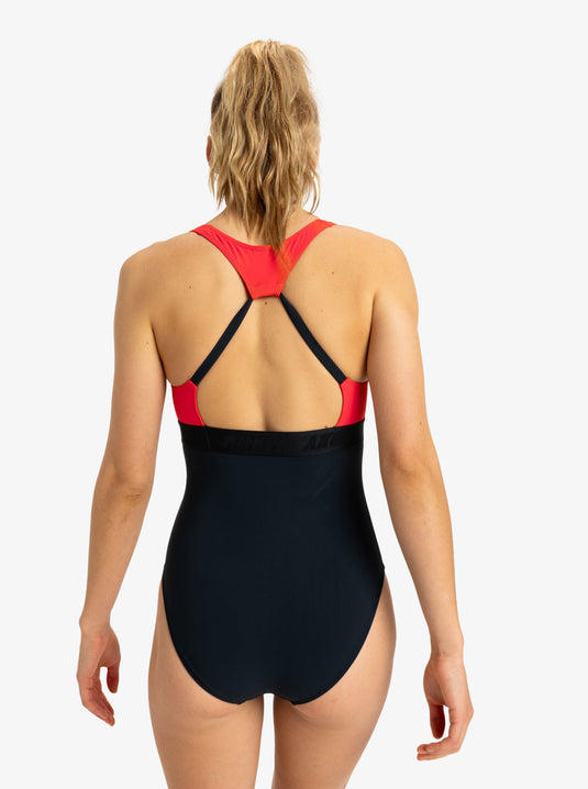Roxy Women's Active Colorblk One Piece Anthracite ERJX103711_KVJ0