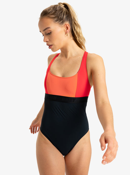 Roxy Women's Active Colorblk One Piece Anthracite ERJX103711_KVJ0