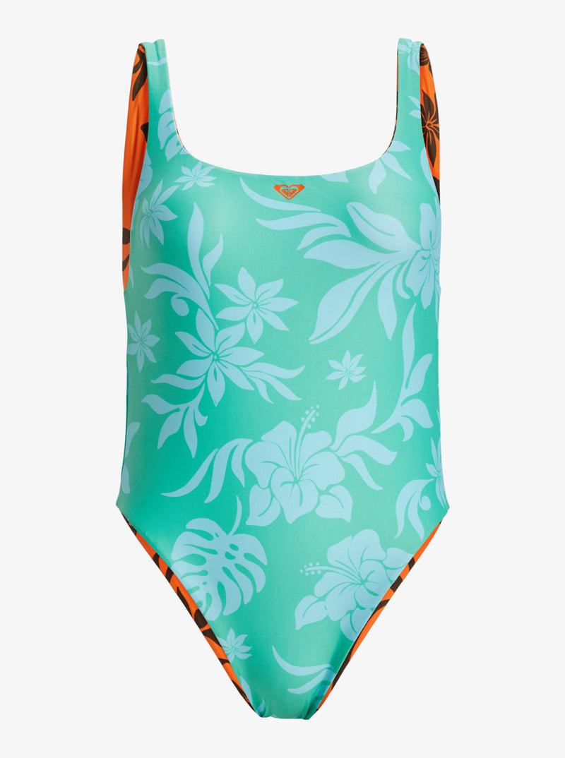 Load image into Gallery viewer, Roxy Women&#39;s Hula Hibiscus One Piece Swimsuit Multico ERJX103737-WBT0
