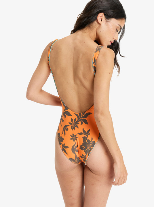 Roxy Women's Hula Hibiscus One Piece Swimsuit Multico ERJX103737-WBT0