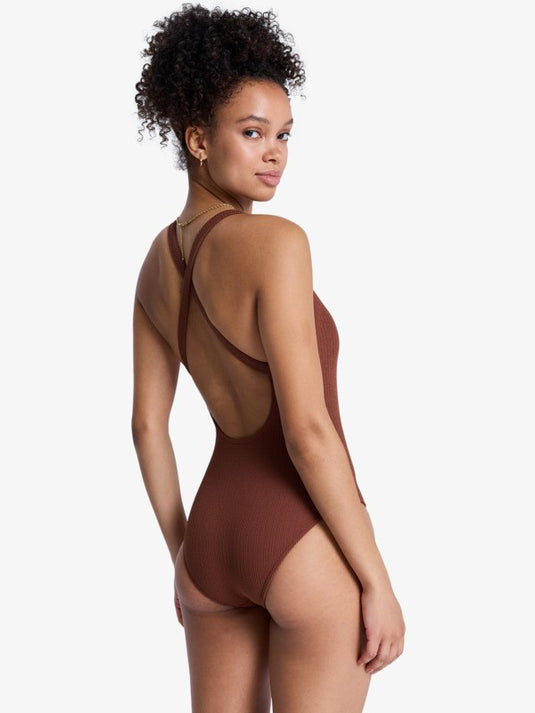 Roxy Women's Sunshine One Piece Swimsuit Cappuccino ERJX103789-CRV0