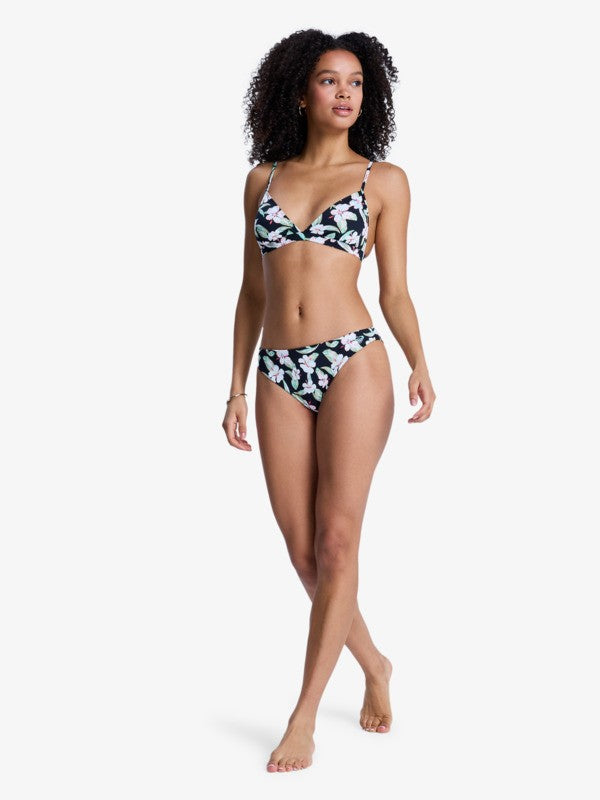 Load image into Gallery viewer, Roxy Women's Printed Essentials Triangle Bikini Set Anthracite Spring Charming Sma ERJX203597-KVJ2
