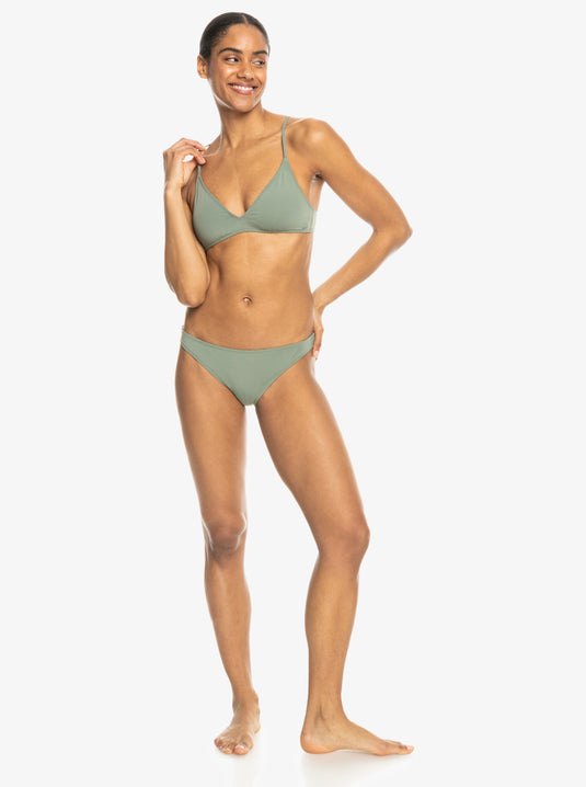 Roxy Women's Beach Classics Triangle Bikini Top Agave Green ERJX304596-GZCO