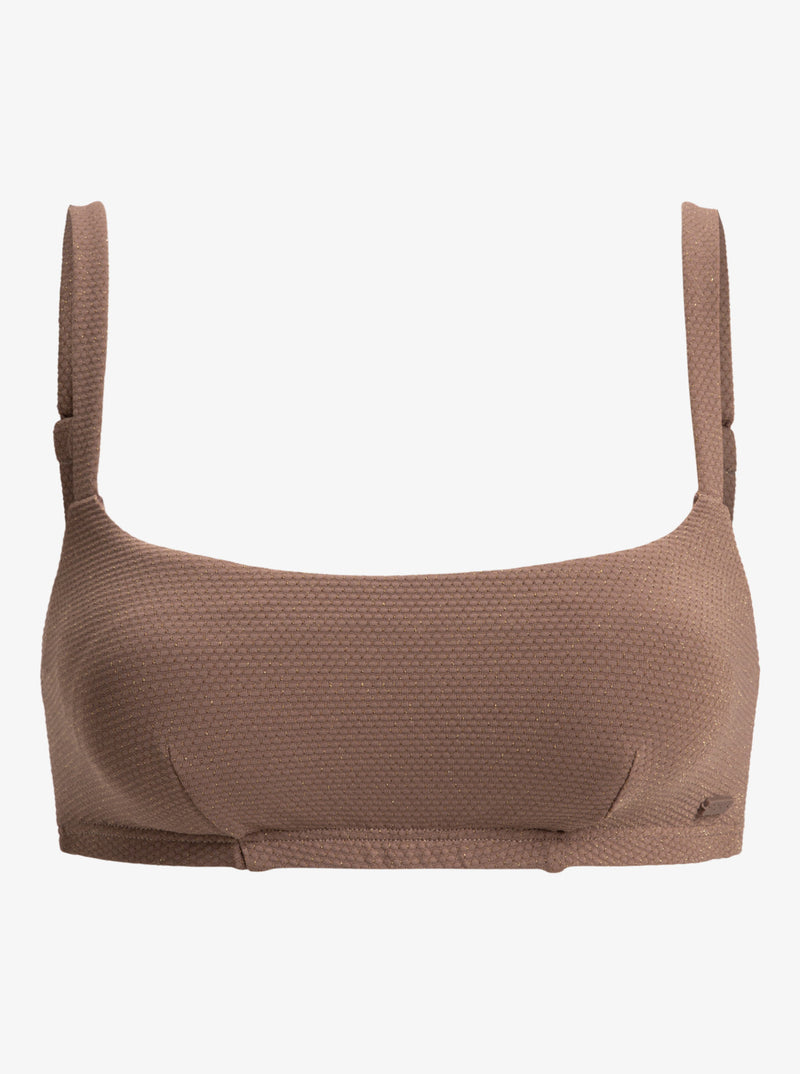 Load image into Gallery viewer, Roxy Women&#39;s Lasca Dcup Bikini Top Deep Taupe ERJX305449_CNF0
