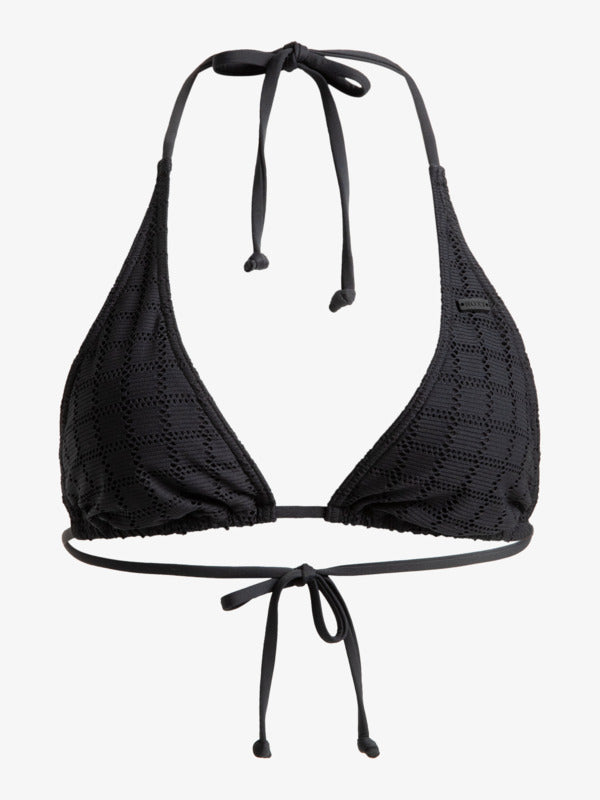 Load image into Gallery viewer, Roxy Women&#39;s Camilo Triangle Bikini Top Anthracite ERJX305468_KVJ0
