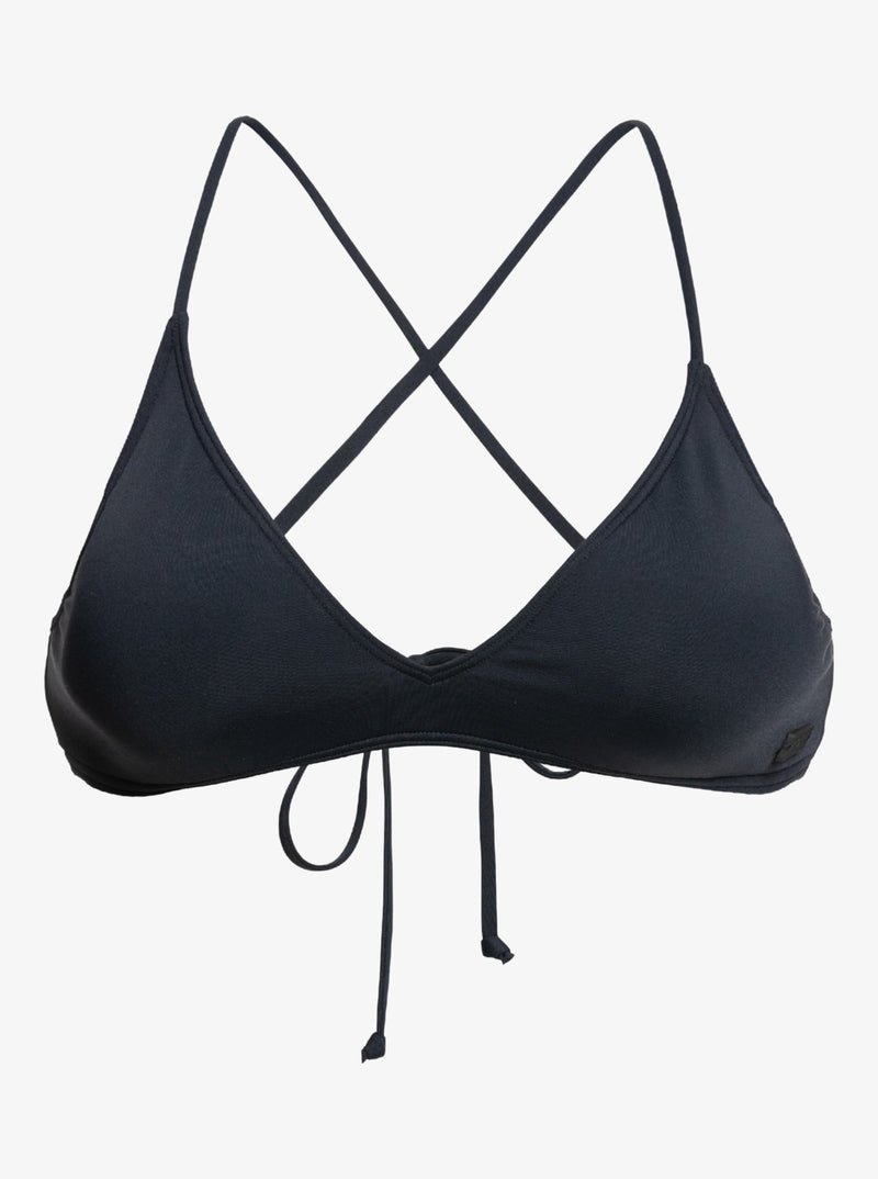 Load image into Gallery viewer, Roxy Women&#39;s Beach Clasics Bralette Bikini Top Anthracite ERJX305498_KVJ0
