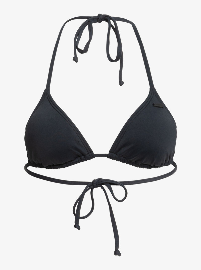 Load image into Gallery viewer, Roxy Women&#39;s Beach Classics Triangle Bikini Top Anthracite ERJX305500_KVJ0
