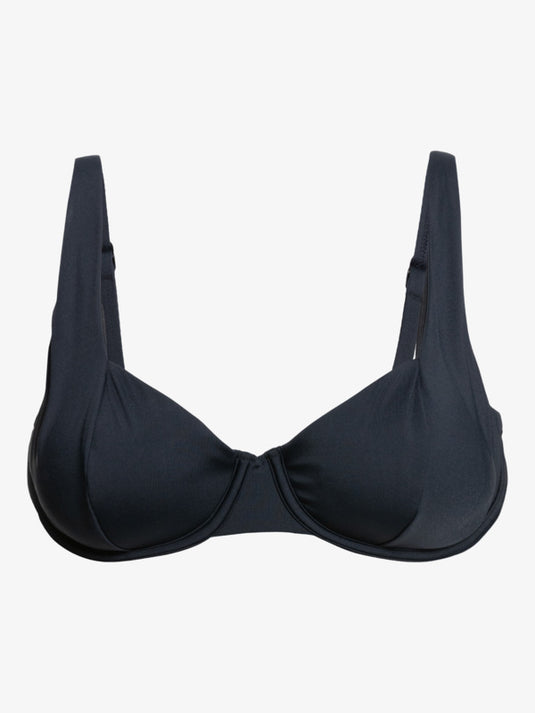 Roxy Women's Beach Classics Dcup Bikini Top Anthracite ERJX305505_KVJ0