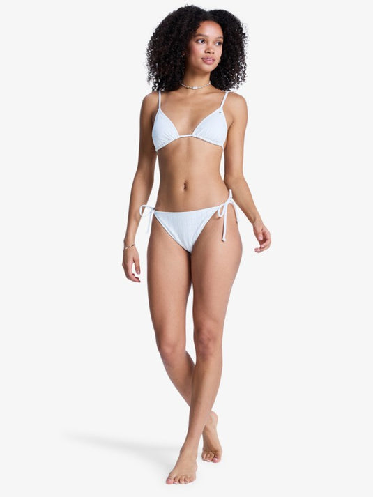 Roxy Women's Island Tiki Triangle Bikini Top Coconut Milk ERJX305676-WZA0