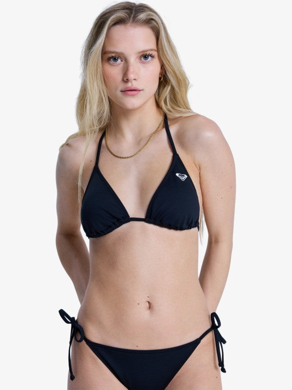 Load image into Gallery viewer, Roxy Women's Solid Essentials Tiki Triangle Bikini Top Anthracite ERJX305688-KVJ0
