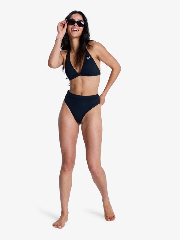 Load image into Gallery viewer, Roxy Women's Solid Essentials Bikini Top Anthracite ERJX305689-KVJ0
