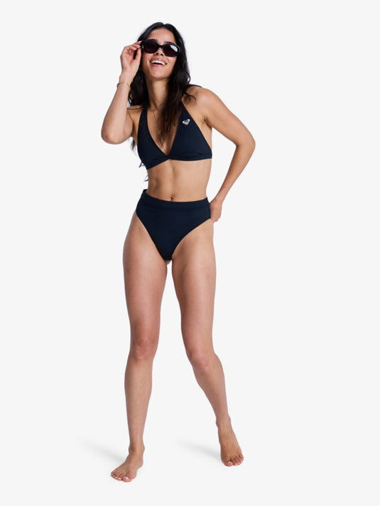 Roxy Women's Solid Essentials Bikini Top Anthracite ERJX305689-KVJ0