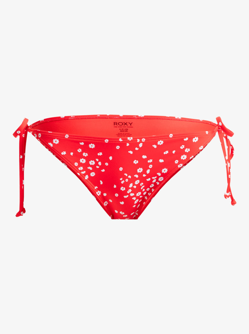 Load image into Gallery viewer, Roxy Women&#39;s Pt Beach Classics Bikini Bottoms Poppy Red Dancing Ditsy Swim ERJX404980_RNN6

