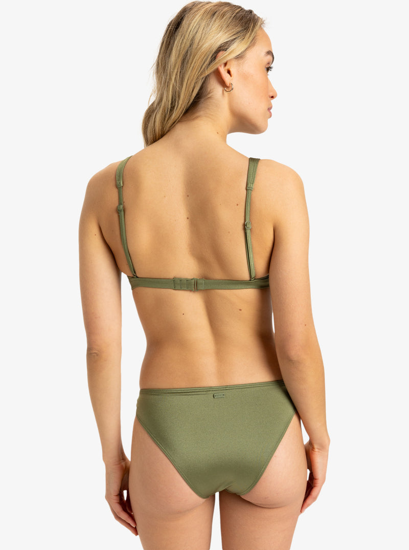 Load image into Gallery viewer, Roxy Women&#39;s Brilho Bikini Bottoms Loden Green ERJX404999-GNG0
