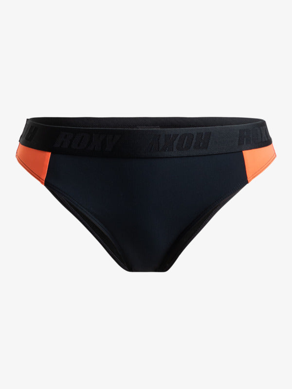 Load image into Gallery viewer, Roxy Women&#39;s Active Classic Bikini Bottoms Anthracite ERJX405005_KVJ0
