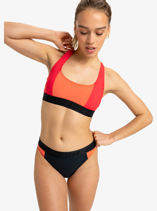 Roxy Women's Active Classic Bikini Bottoms Anthracite ERJX405005_KVJ0