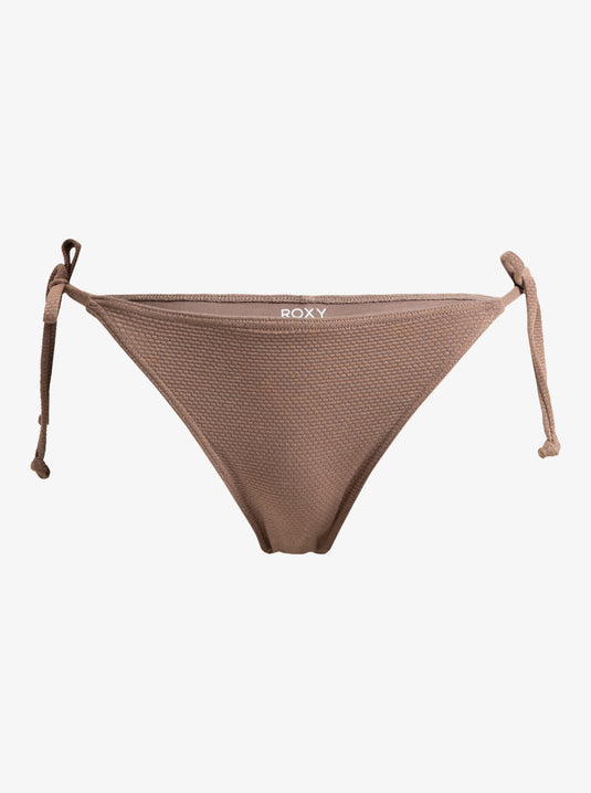 Roxy Women's Lasca Cheeky Bikini Bottoms Deep Taupe ERJX405007_CNF0