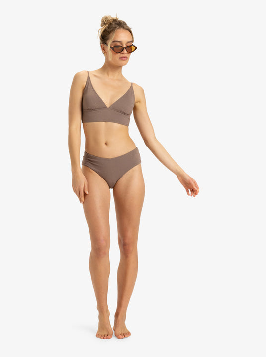 Roxy Women's Lasca Classic Bikini Bottoms Deep Taupe ERJX405009_CNF0