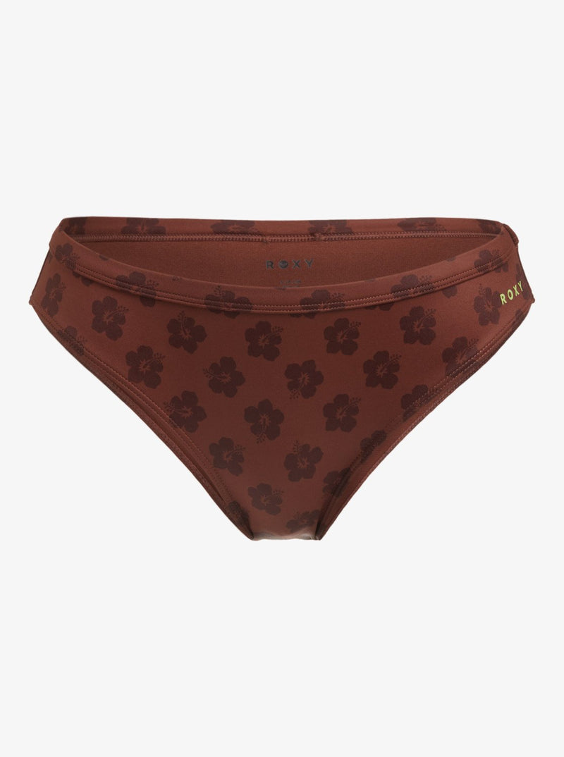 Load image into Gallery viewer, pRoxy Women&#39;s Pro The Take Off Medium Coverage Bikini Bottom Chocolate Plum Polkabiscus ERJX405040-XCKC
