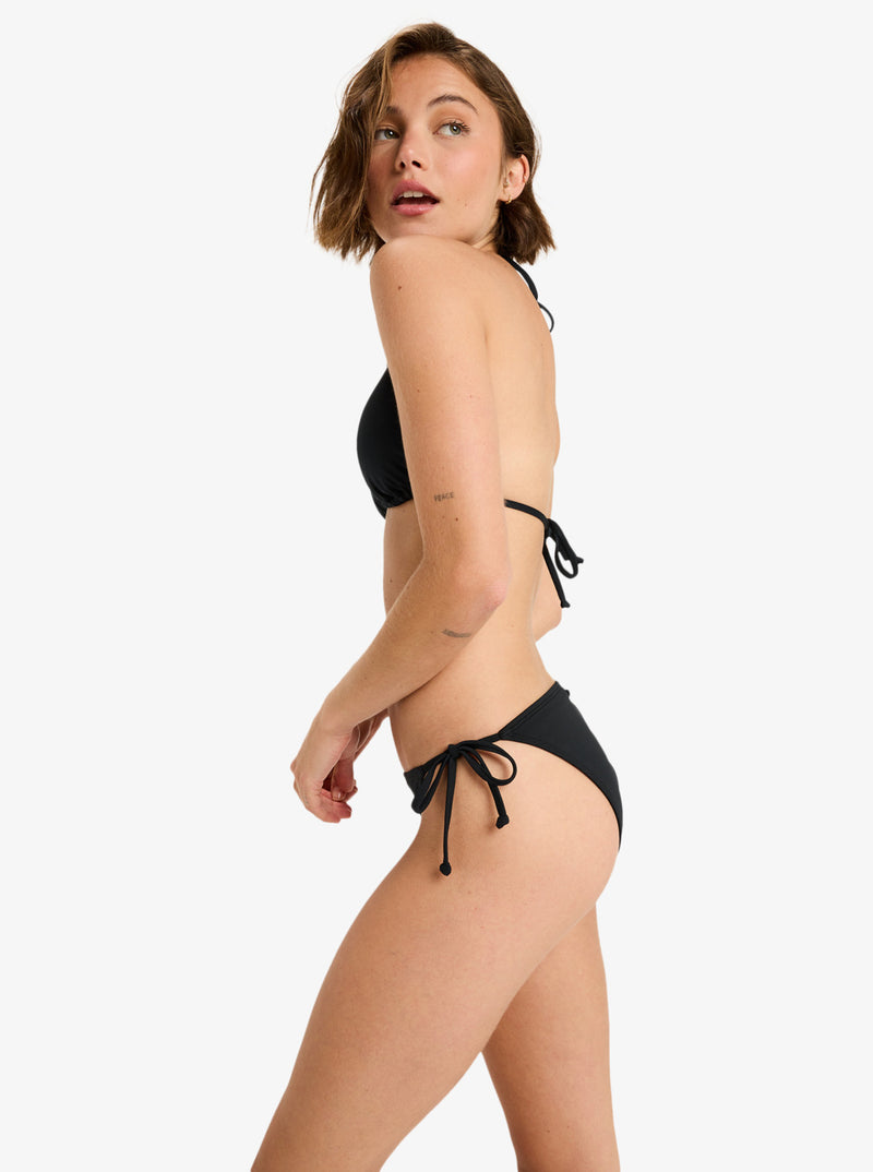 Load image into Gallery viewer, Roxy Women&#39;s Beach Classics Bikini Bottoms Anthracite ERJX405046_KVJ0
