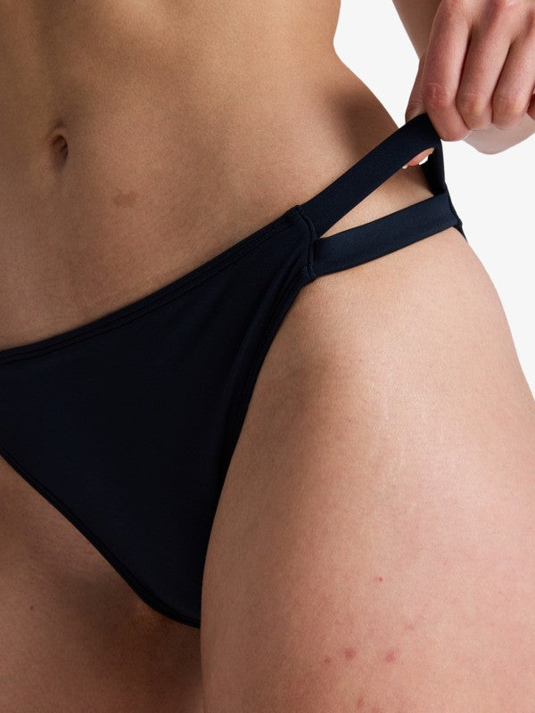 Load image into Gallery viewer, Roxy Women's Solid Essentials Bikini Bottoms Anthracite ERJX405186-KVJ0
