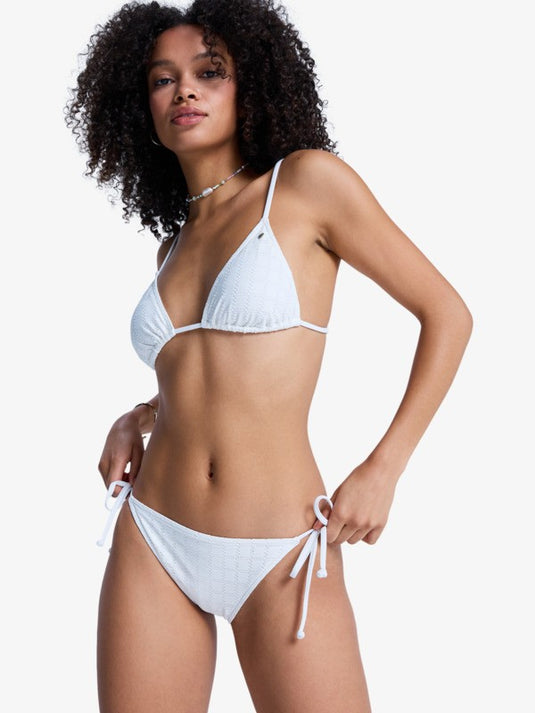 Roxy Women's Island Classic Tie Side Bikini Bottom Coconut Milk ERJX405199-WZA0