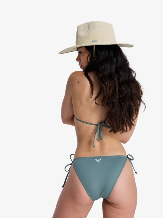Roxy Women's Solid Essentials TS Classic Bikini Bottom Agave Green ERJX405209-GZC0