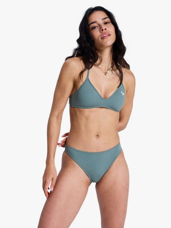 Load image into Gallery viewer, Roxy Women's Solid Essentials Moderate Bikini Bottoms Agave Green ERJX405210-GZC0
