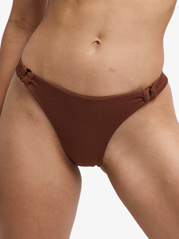 Load image into Gallery viewer, Roxy Women's Sunshine Cheeky Bikini Bottom Cappuccino ERJX405232-CRV0
