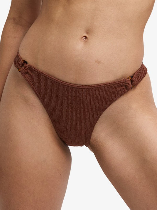 Roxy Women's Sunshine Cheeky Bikini Bottom Cappuccino ERJX405232-CRV0