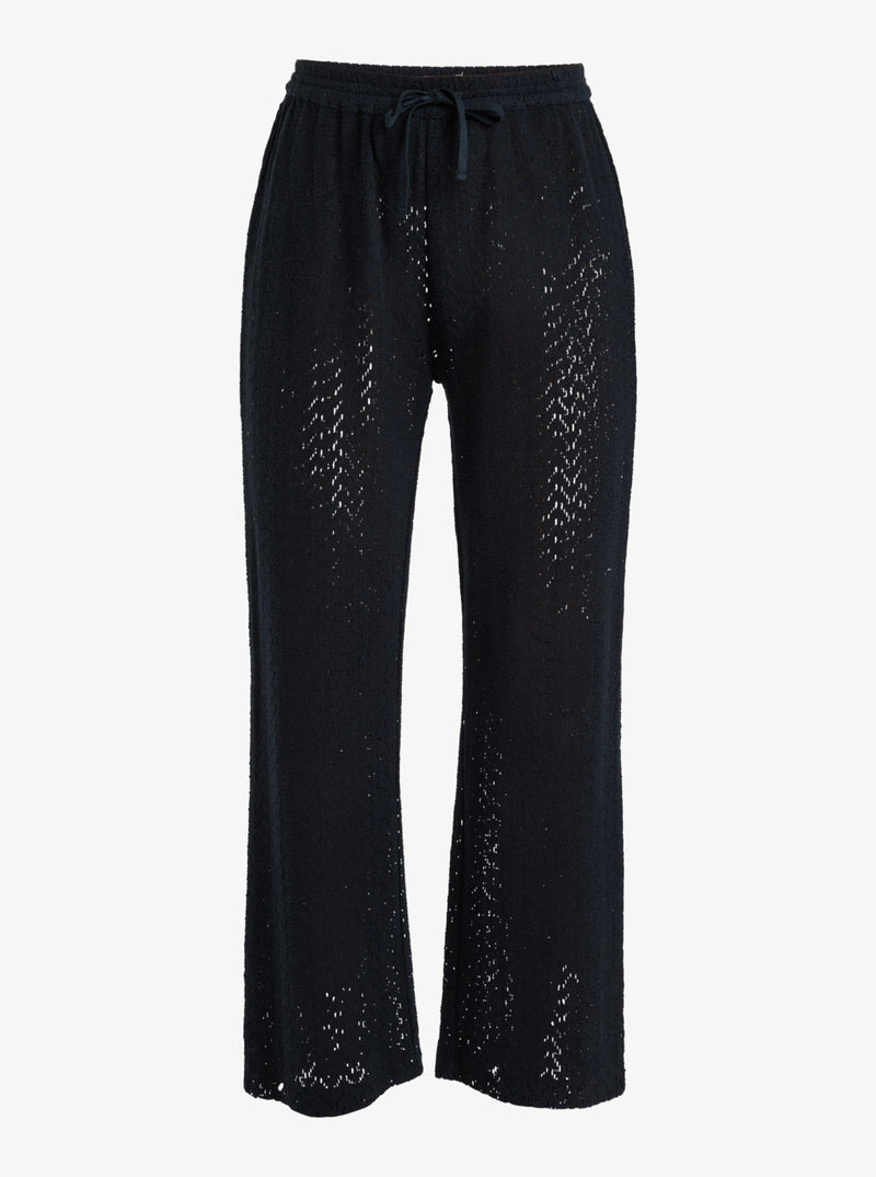 Load image into Gallery viewer, Roxy Women&#39;s Mood Moving Crochet Beachy Pant Anthracite ERJX603437-KVJ0
