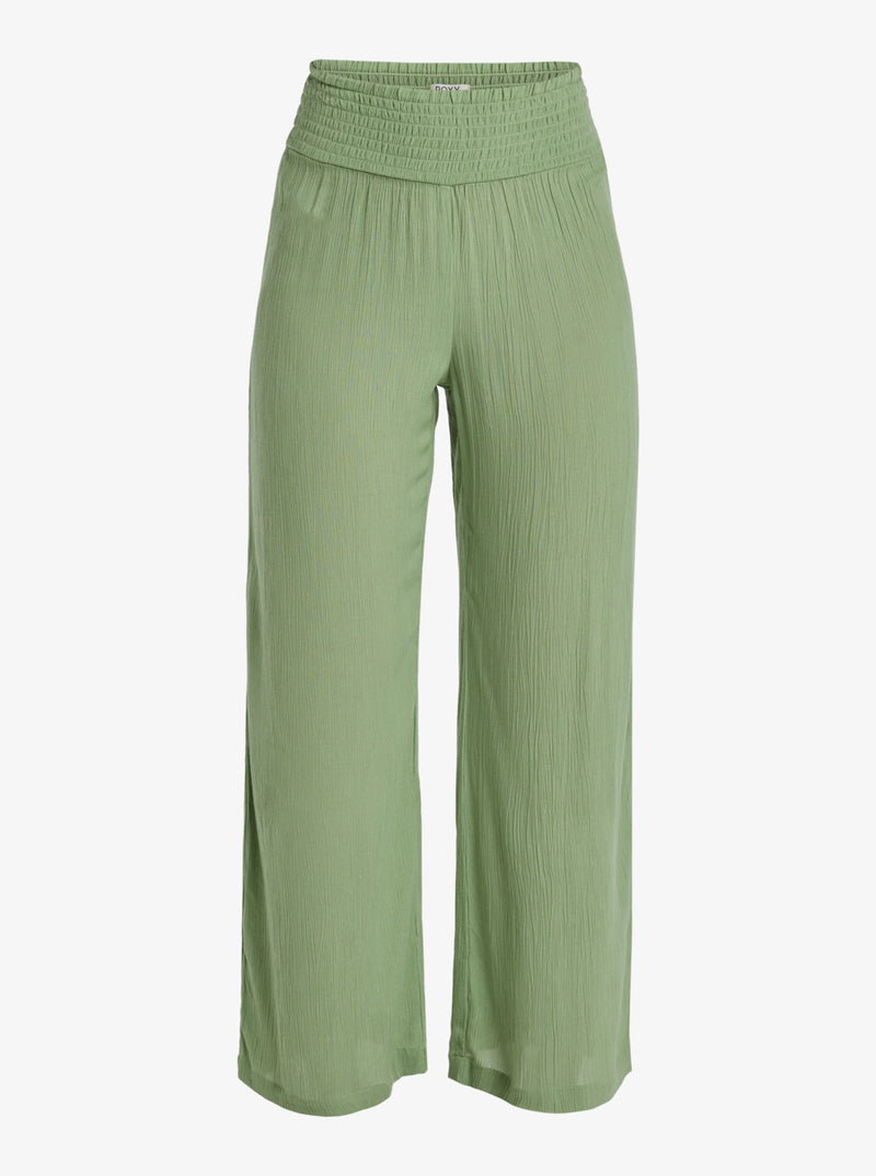 Load image into Gallery viewer, Roxy Wome&#39;s Along The Beach Pants Basil ERJX603438_GHZ0
