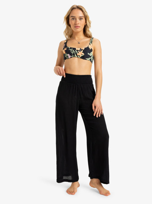 Roxy Wome's Along The Beach Pants Anthracite ERJX603438_KVJ0