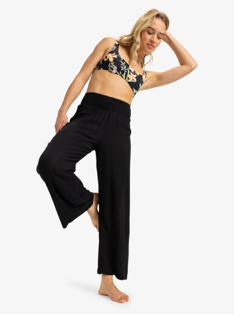 Load image into Gallery viewer, Roxy Wome&#39;s Along The Beach Pants Anthracite ERJX603438_KVJ0
