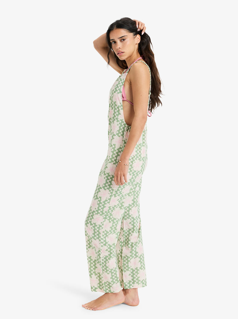 Load image into Gallery viewer, Roxy Women&#39;s Souls Of Summer Romper Beach Basil Party Waves Yw ERJX603445_GHZ5
