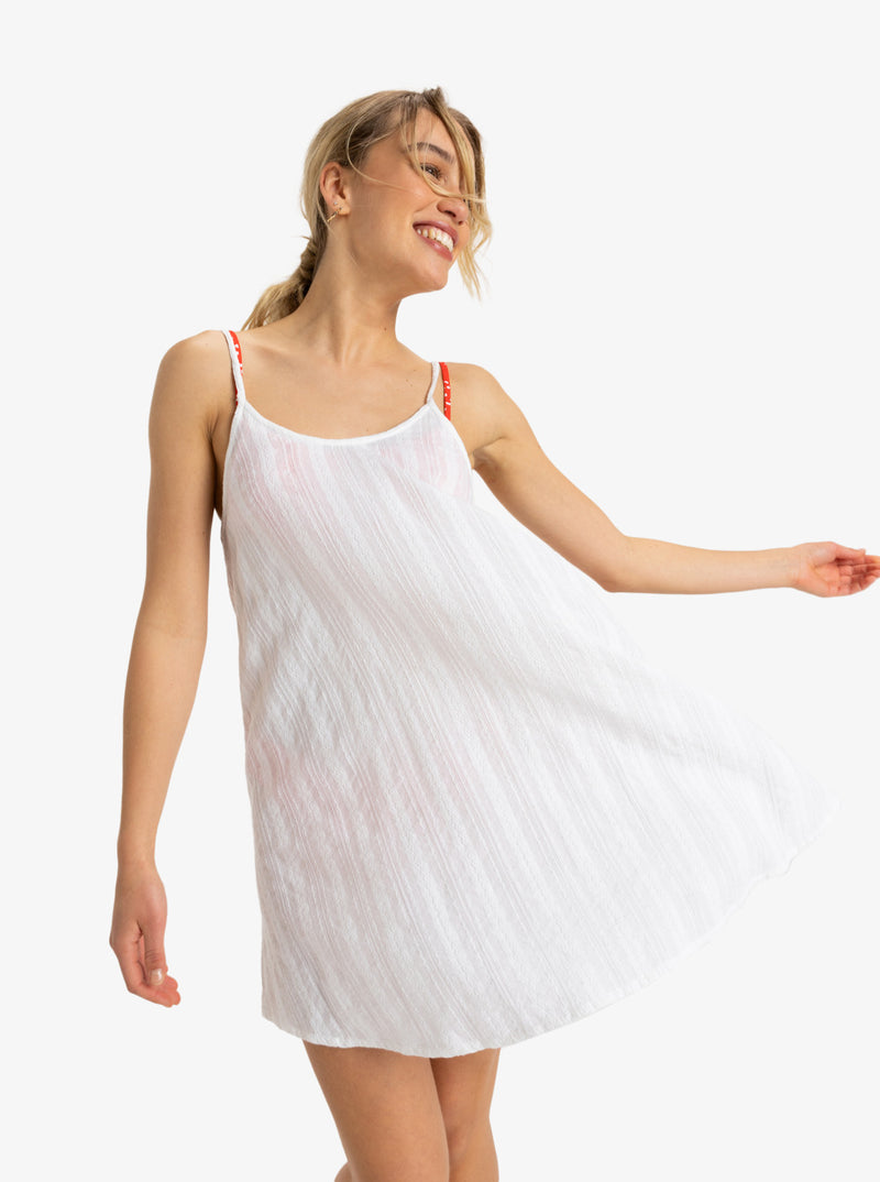 Load image into Gallery viewer, Roxy Women&#39;s Favorite Summer Mini Beach Dress Bright White ERJX603448_WBB0
