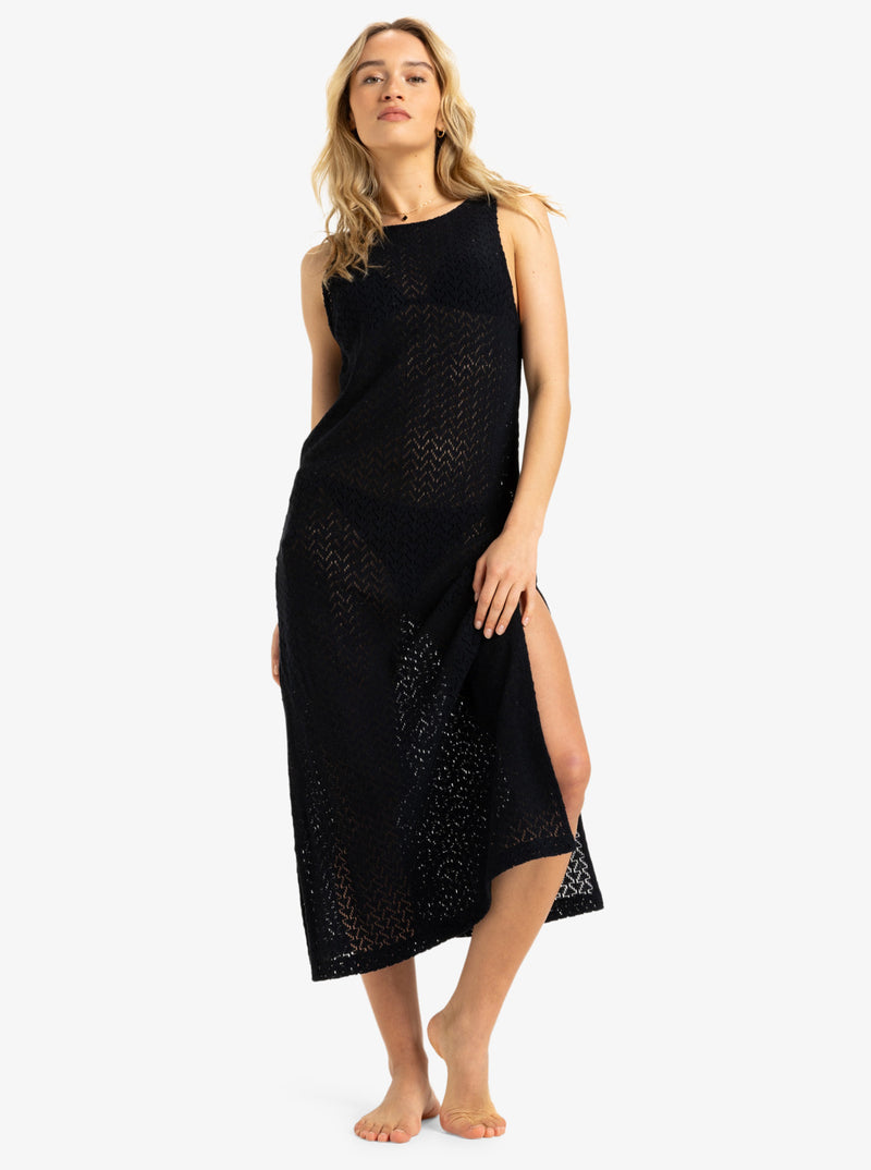 Load image into Gallery viewer, Roxy Women&#39;s Playa Mood Beach Dress Anthracite ERJX603455-KVJ0
