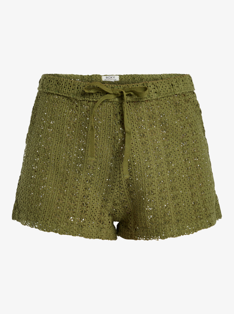 Load image into Gallery viewer, Roxy Women&#39;s Sunnies On Beach Shorts Loden Green ERJX603458-GNG0

