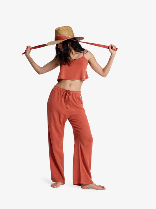Roxy Women's Nazare Surf Spot Beach Pants Ginger Spice ERJX603492-NNB0