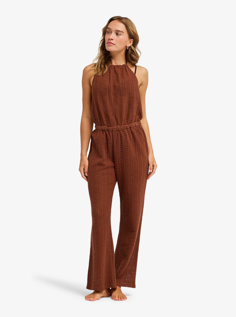 Load image into Gallery viewer, Roxy Women's Luna Feeling Jumpsuit Cappuccino ERJX603497-CRV0
