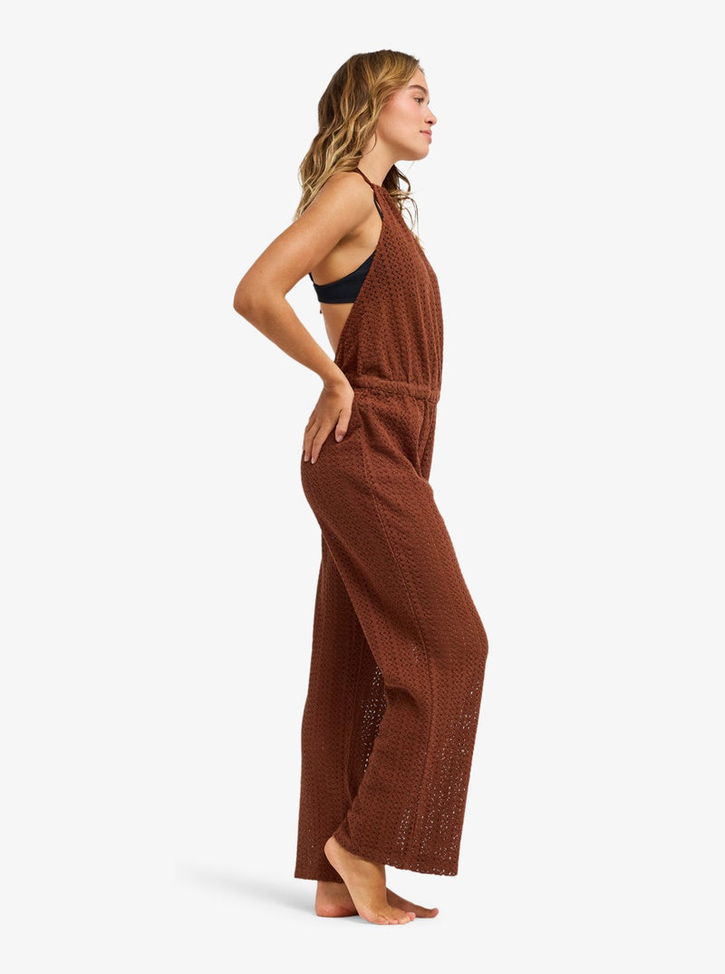 Load image into Gallery viewer, Roxy Women's Luna Feeling Jumpsuit Cappuccino ERJX603497-CRV0
