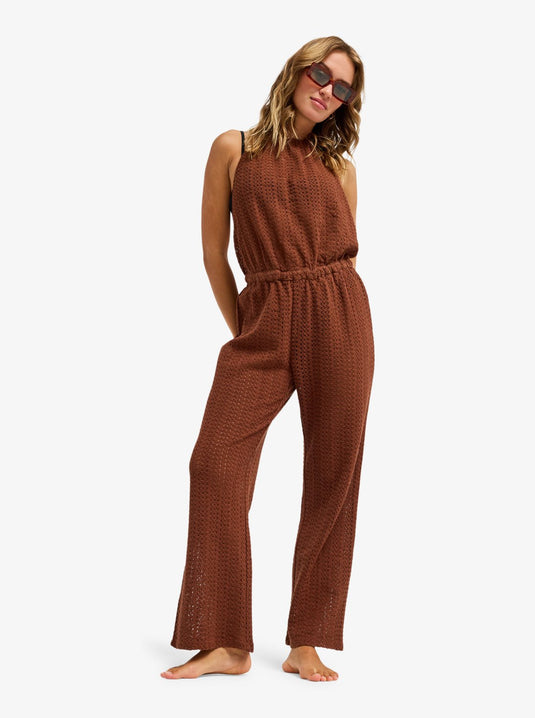 Roxy Women's Luna Feeling Jumpsuit Cappuccino ERJX603497-CRV0