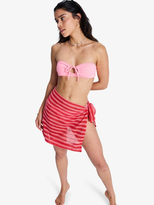 Roxy Women's Moana Story Beach Cover-Up Skirt Hibiscus ERJX603500-RMZ0