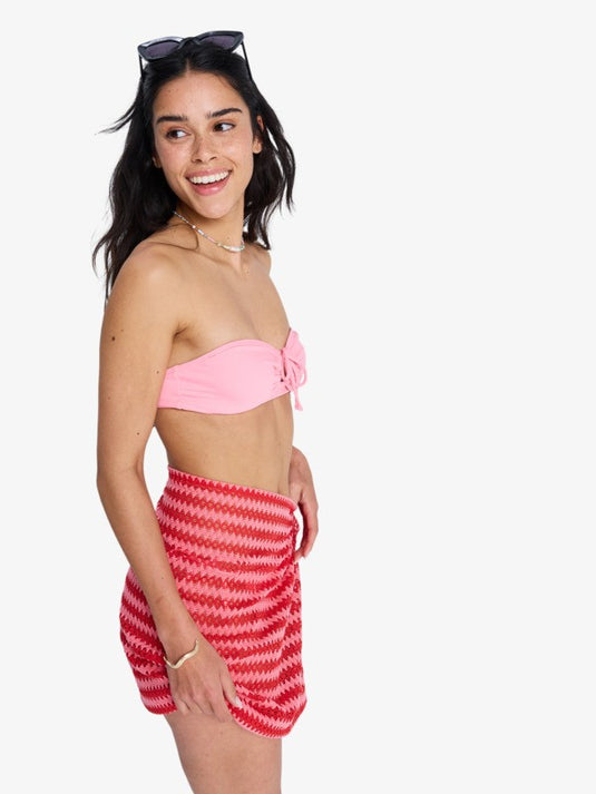 Roxy Women's Moana Story Beach Cover-Up Skirt Hibiscus ERJX603500-RMZ0