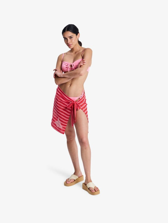 Roxy Women's Moana Story Beach Cover-Up Skirt Hibiscus ERJX603500-RMZ0