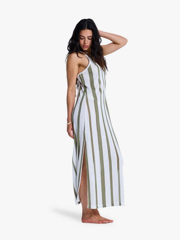 Load image into Gallery viewer, Roxy Women's Nalu Sunset Dress Oil Green ERJX603502-GLD0
