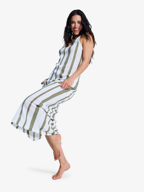 Load image into Gallery viewer, Roxy Women's Nalu Sunset Dress Oil Green ERJX603502-GLD0

