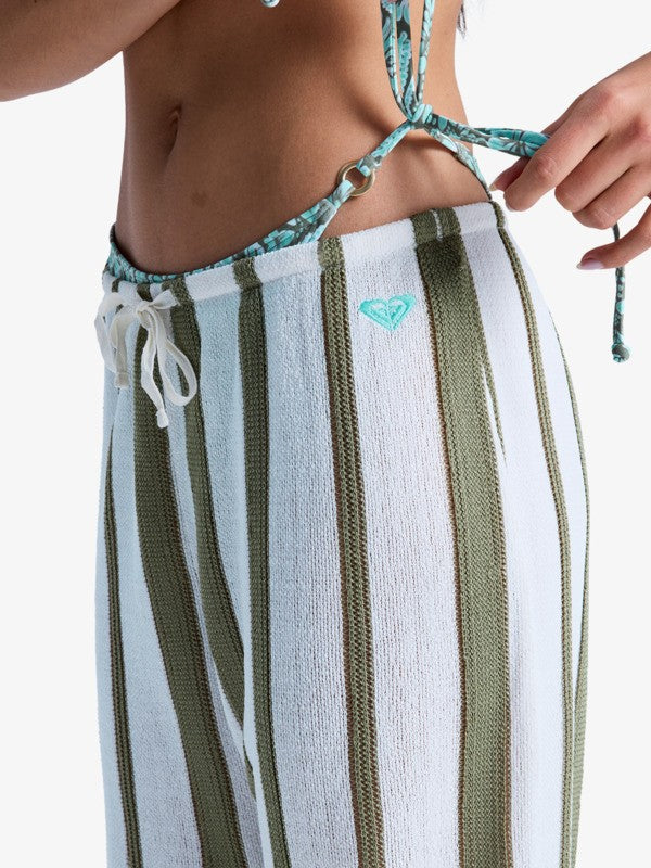 Load image into Gallery viewer, Roxy Women's Nalu Sunset Beach Pants Oil Green ERJX603504-GLD0
