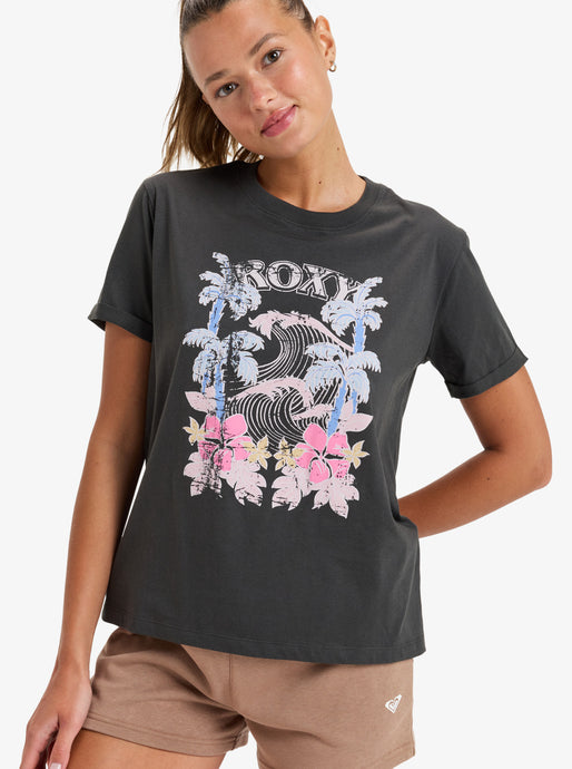 Roxy Women's Oceanregular Poster Short Sleeve T-Shirt Phantom ERJZT05911-KTA0